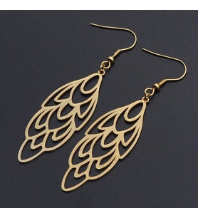 Kişiye Özel 925 Ayar Gümüş Tavus Kuşu Küpe (Gold)