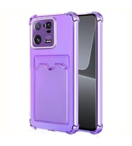 Microsonic Xiaomi Mi 13 Pro Card Slot Shock Kılıf Pembe (Lila)