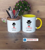 En Cool Baba Kalemlik, Kupa Bardak T Kişiye Özel Hediye Babaya Hediye (Model 10)