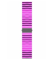 Amazfit GTR 47mm KRD-27 Şeffaf Renkli Transparan Silikon Kordon (Pembe)
