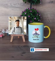 Askere Hediye Fotoğraflı Dekoratif Taş, Kupa Bardak Beyaz Hediye (Model 7)