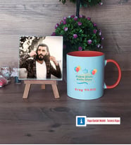 Doğum Günü Hediyesi Fotoğraflı Dekoratif Taş, Kupa Bardak Beyaz Hediye (Model 13)