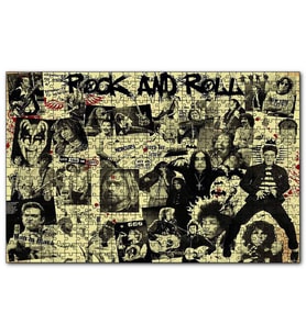 Cakapuzzle Geçmişten Rock Yıldızları  Puzzle Yapboz MDF (Ahşap) (500 Parça)