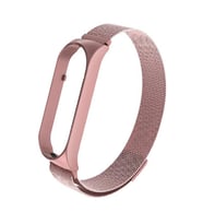 Xiaomi Mi Band 6 KRD-01 Metal Kordon (Pembe-Gülkurusu )