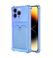 Microsonic Apple iPhone 15 Pro Card Slot Shock Kılıf Füme (Mavi)