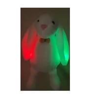 45 cm Kulakları LED IŞIKLI,  Peluş Uyku ve Oyun Arkadaşı Uzun Kulak Bunny Pelüş Tavşan 45 cm (Fuşya)