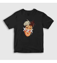 Presmono Unisex Çocuk Beyaz Melting XXXTentacion T-Shirt 48110tt (Siyah)