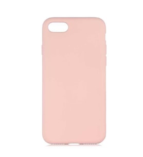 Apple iPhone SE 2022 Kılıf Lansman Tasarım İçi Kadife Lüx Silikon (Pembe)