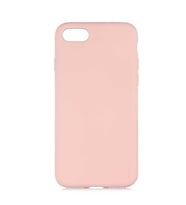 Apple iPhone SE 2022 Kılıf Lansman Tasarım İçi Kadife Lüx Silikon (Pembe)