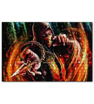 Cakapuzzle Mortal Kombat X Scorpion  Puzzle Yapboz MDF (Ahşap) (500 Parça)