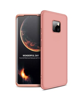 Microsonic Huawei Mate 20 Pro Kılıf Double Dip 360 Protective (Rose)