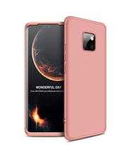 Microsonic Huawei Mate 20 Pro Kılıf Double Dip 360 Protective (Rose)