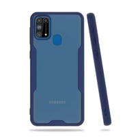 Galaxy M31 Kılıf Zore Parfe Kenarları Pastel Renk Silikon Kılıf (Lacivert)