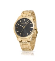 Polo Air Erkek Metal Kol Saati Gümüş Siyah Renk PL-0919Ex (Gold)
