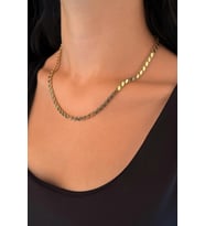 14 Ayar Altın Pullu Zincir 5.30 mm (Rose)