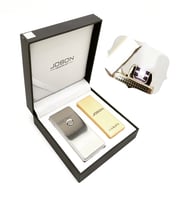 Jobon Marka Yüksek Kalite Şarjlı Çakmak (Krom)
