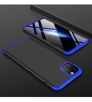 Apple iPhone 11 Pro Kılıf Zore Ays Full Koruma Kılıf (Siyah-Mavi)