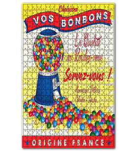 Cakapuzzle Bon Bon Şekerler Görseli Puzzle Yapboz MDF (Ahşap) (1000 Parça)
