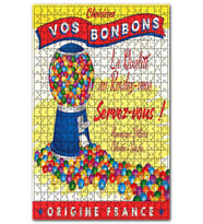 Cakapuzzle Bon Bon Şekerler Görseli Puzzle Yapboz MDF (Ahşap) (1000 Parça)