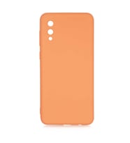 Samsung Galaxy A02 Kılıf Özel Orijinal Lansman Serisi, İçi Kadife, Pürüzsüz Yumuşak ve Mat TPU Silikon (Turuncu)