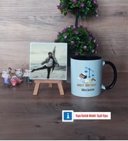 Adalet Öğretmeni Fotoğraflı Dekoratif Taş, Kupa Bardak Beyaz Hediye (Model 11)
