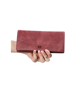 Golden 3367 Hakiki Deri Telefon Bölmeli Unisex Cüzdan (Bordo)