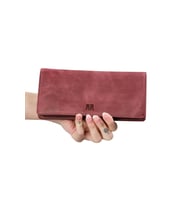 Golden 3367 Hakiki Deri Telefon Bölmeli Unisex Cüzdan (Bordo)