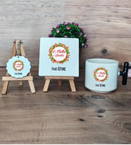 2023 Yılbaşı Hediye Seti Kupa Bardak T Kulplu, Dekoratif Taş, Anahtarlık Yılbaşı Hediyesi (Model 6)
