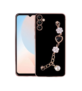Galaxy A24 Kılıf El Tutamaçlı Kamera Korumalı Zore Taka Silikon Kılıf (Siyah)