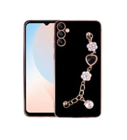 Galaxy A24 Kılıf El Tutamaçlı Kamera Korumalı Zore Taka Silikon Kılıf (Siyah)