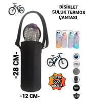 BİSİKLET MOTOSİKLET SULUK TERMOS ÇANTA (Siyah)