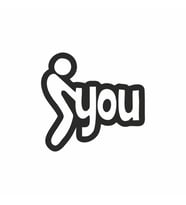 You Araba Sticker siyah 16x15 CM (Siyah)