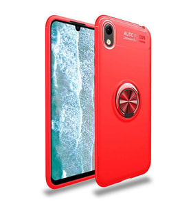 Huawei Y5 2019 Kılıf Yüzüklü Magnetli Ravel Case (Kırmızı)