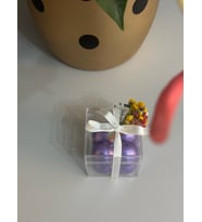 25 Adet Hediyelik Bubble Mum (Mor)