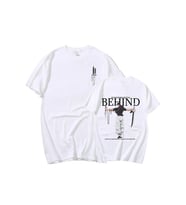 Anime Fushiguro Toji Behind T-shirt (Beyaz)