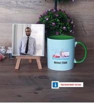 Fen ve Teknoloji Öğretmeni Fotoğraflı Dekoratif Taş, Kupa Bardak Beyaz Hediye (Model 14)