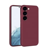 Galaxy S23 Plus Kılıf Zore Premier Silikon Kılıf (Mürdüm)