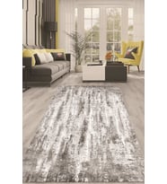 Dijital Kaymaz Taban Yıkanabilir Modern Renkli Salon Halısı Mutfak Halısı Yolluk ND-HT-466 (Gri)