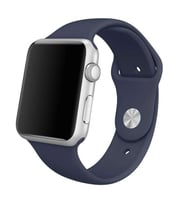 Ally Apple Watch 7-8 45mm 6-5-4 44mm Silikon Kordon Kayış 3-2-1 42mm (Lacivert)