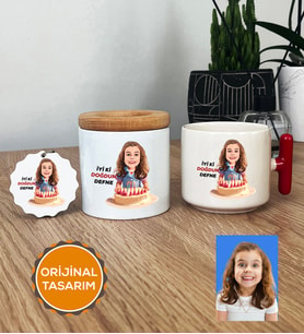 Kız Çocuğa Doğum Günü Hediyesi Hediye Seti T Kupa, Kalemlik, Anahtarlık Kız Çocuk Hediyeleri (Kırmızı)