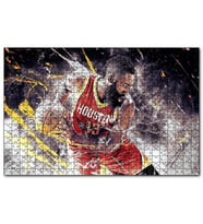 Cakapuzzle Basketbol James Harden  Puzzle Yapboz MDF (Ahşap) (255 Parça)