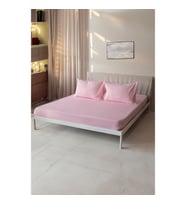 Lastikli Çarşaf Seti ( Yastık kılıfı Dahil ) 4 Ebat (Pembe)