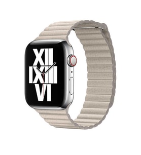 Apple Watch 40mm KRD-09 Mıknatıslı Deri Kordon (Gold)