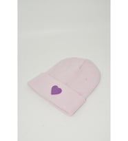 Moxxo Sevgililer Günü Özel Koleksiyonu Mor Kalp Figürlü Lacivert Renk Unisex Erkek/Kadın Bere (Pembe)