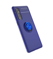 Oppo Reno 3 Pro 5G Kılıf Yüzüklü Magnetli Ravel Case (Mavi)