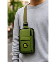 NEWİSH POLO BODY BAG ÇAPRAZ GÖĞÜS VE SIRT ÇANTASI TELEFON BÖLMELİ MİNİ 501 (Haki)