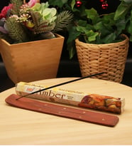 Amber Kokulu Tütsü ve Tütsü Kayığı (20 Çubuk) (Taba)