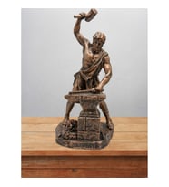 Hephaestus  Biblo 22 Cm Mitolojik Kahraman Heykel Dekor Hediyelik Eşya (Bakır)