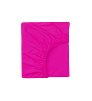 60 x120 + 15 cm Pamuklu ve Lastikli Fittet Penye Bebek Çarşafı (Fuşya)