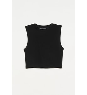 Dilvin Kadın Pamuklu Crop Top T-shirt - 30125 (Siyah)